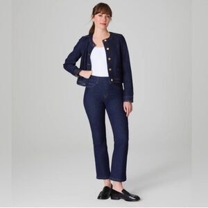 SPANX EveryWear Kick Flare Limited Edition Raw Indigo Dark Wash Jeans Size 1X